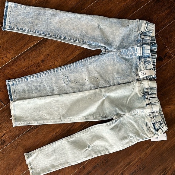 2 pairs Baby gap/ gap factory distressed light wash jegging ankle 5 (toddler) - Picture 2 of 12